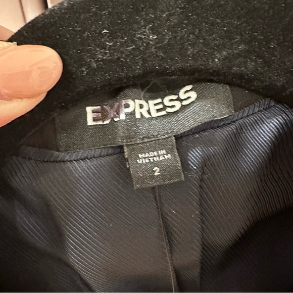 🆕 EXPRESS Black Double Breasted Blazer Size 2 NWT - Picture 8 of 15